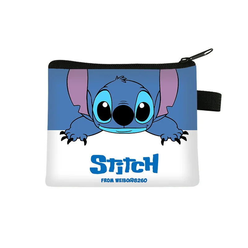 Disney Stitch Cartoon Coin Purse for Kids Children Boys Girls Elementary Students New Cute Fashion Storage Bag Daily Use