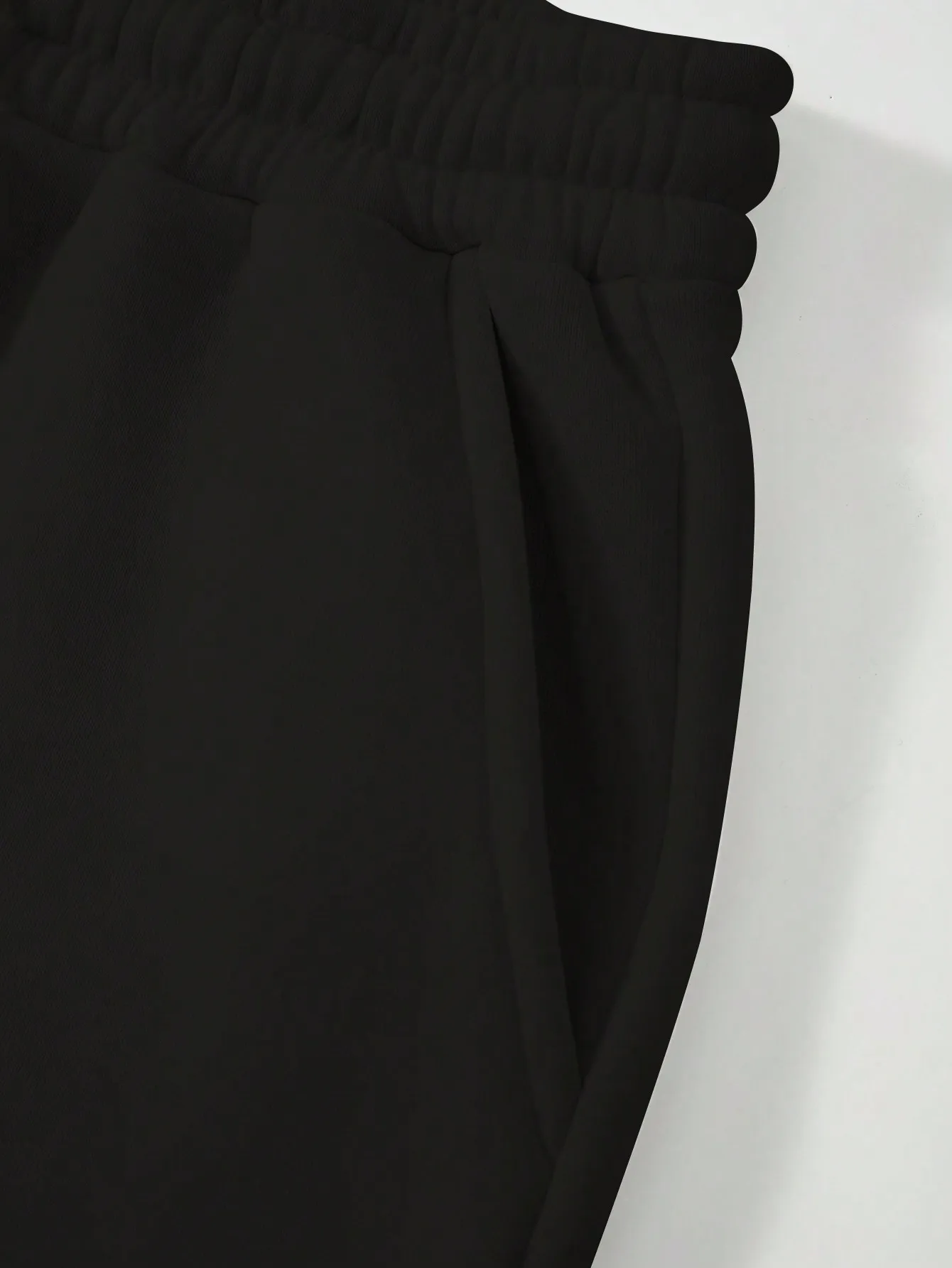 컬러풀한 레터 프린트가 있는 블랙 걸 매직 투피스 스웨트 슈트, 가을 겨울을 위한 캐주얼하고 편안한 트랙슈트