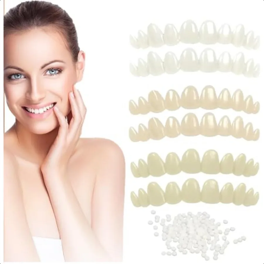 Tooth Repair KitTemporary Natural Shade for Filling The Gap Moldable Thermal Beads Replacement Kit Replace The Missing or Broke