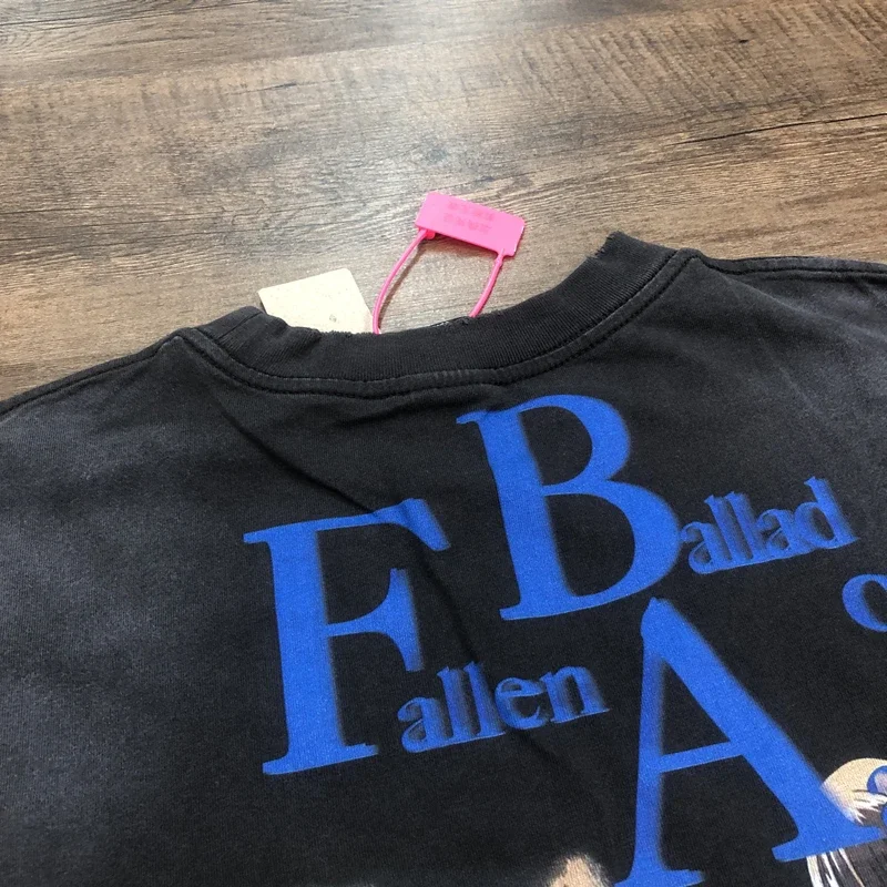 SAINT OF MICHAEL 1:1 Fashion Streetwear Best Quality Vintage Clothing Oversized Long Sleeves Tee Casual Loose T Shirt Men