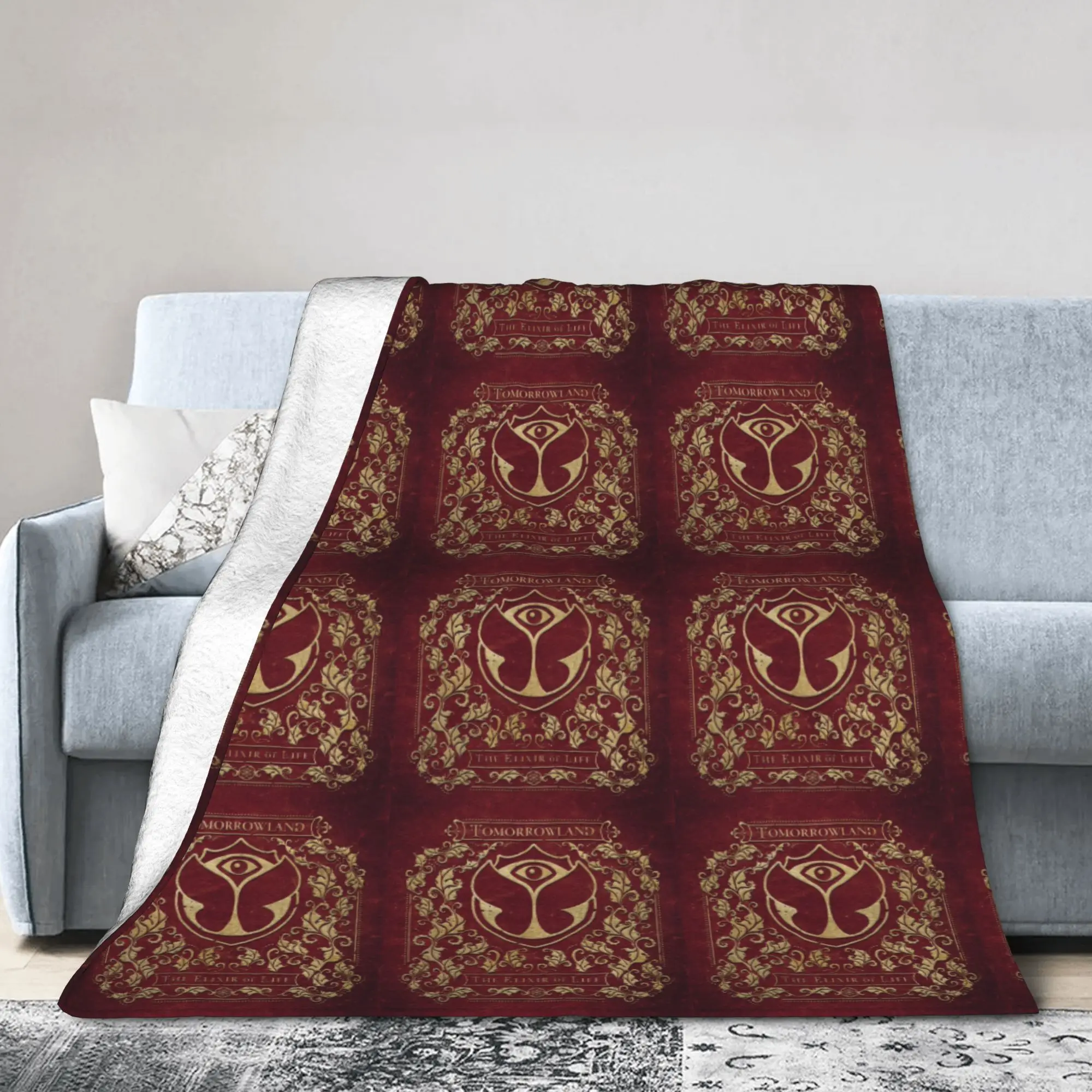 Custom Tomorrowland Electronic Dance Festival Blanket 3D Print Soft Flannel Fleece Warm  Throw Blankets for Car Bed Sofa Quilt