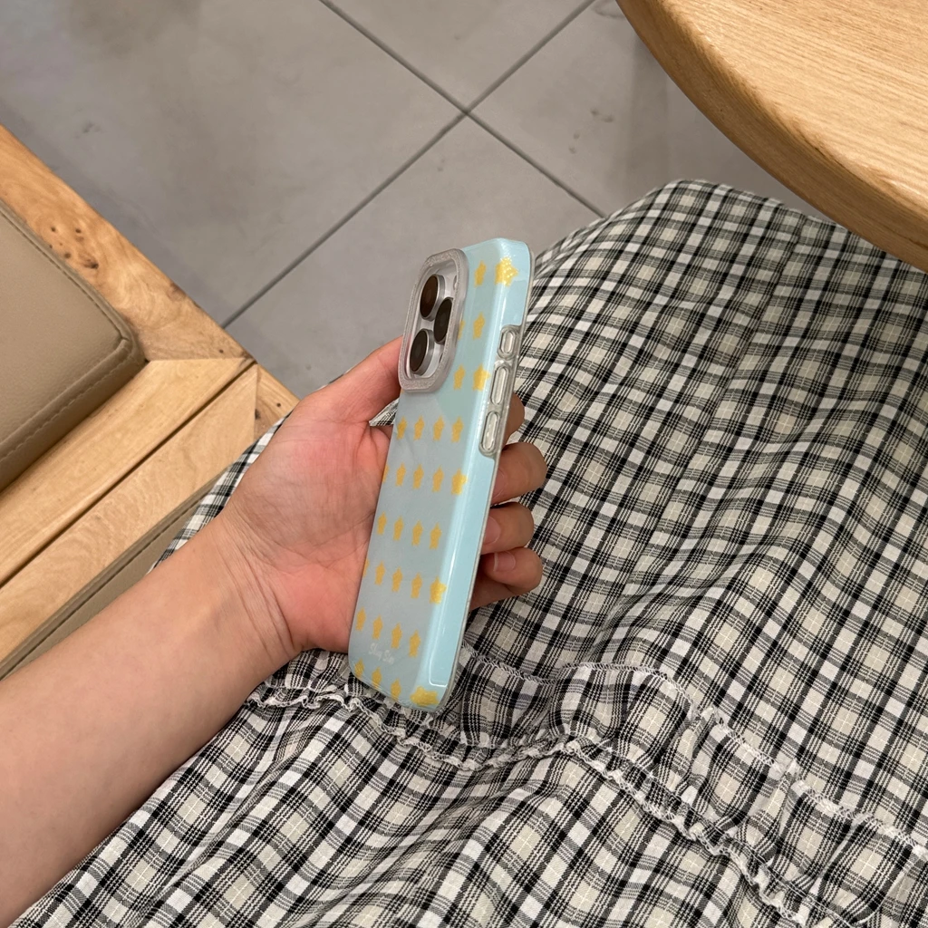 بسيطة بريق كامل الشاشة التعميم النقاط نجوم للصدمات واقية غطاء الهاتف القضية آيفون 17 16 15 14 برو ماكس #5