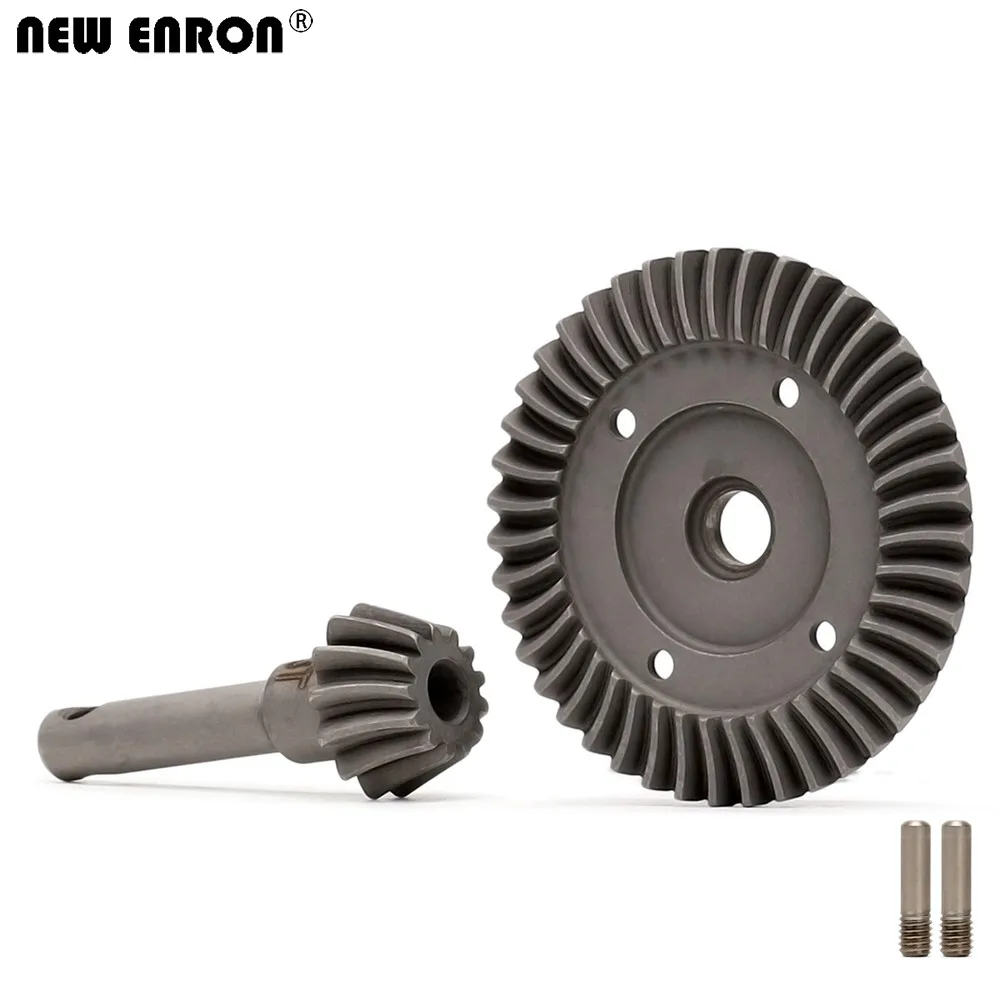 NEW ENRON Steel 43T&13T Heavy Duty Bevel Helical Pinion Gear Set AX30392 For All RC 1/10 Axial Racing Trucks SCX10 Yeti Wraith