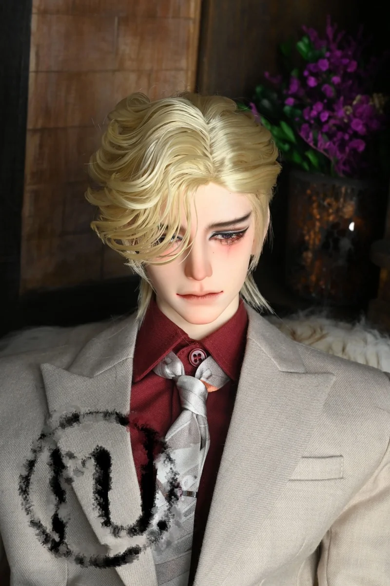 

bjd doll wig is suitable for 1/4 and 1/3 size hand-modified hair styling soft high-temperature silk doll accessories