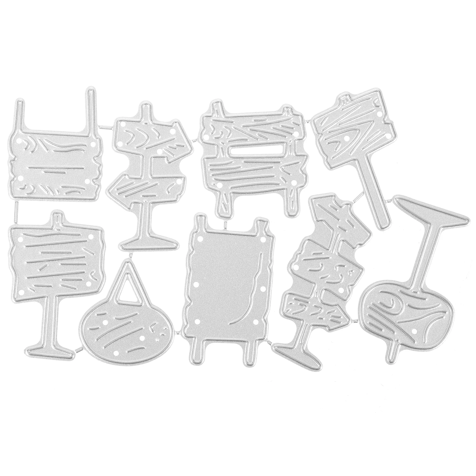 

1 set 1 Set Road Sign Embossing Metal Cutting Dies Scrapbooking Card Making Tool Diy Paper Craft Supplies Die Cuts For Christmas