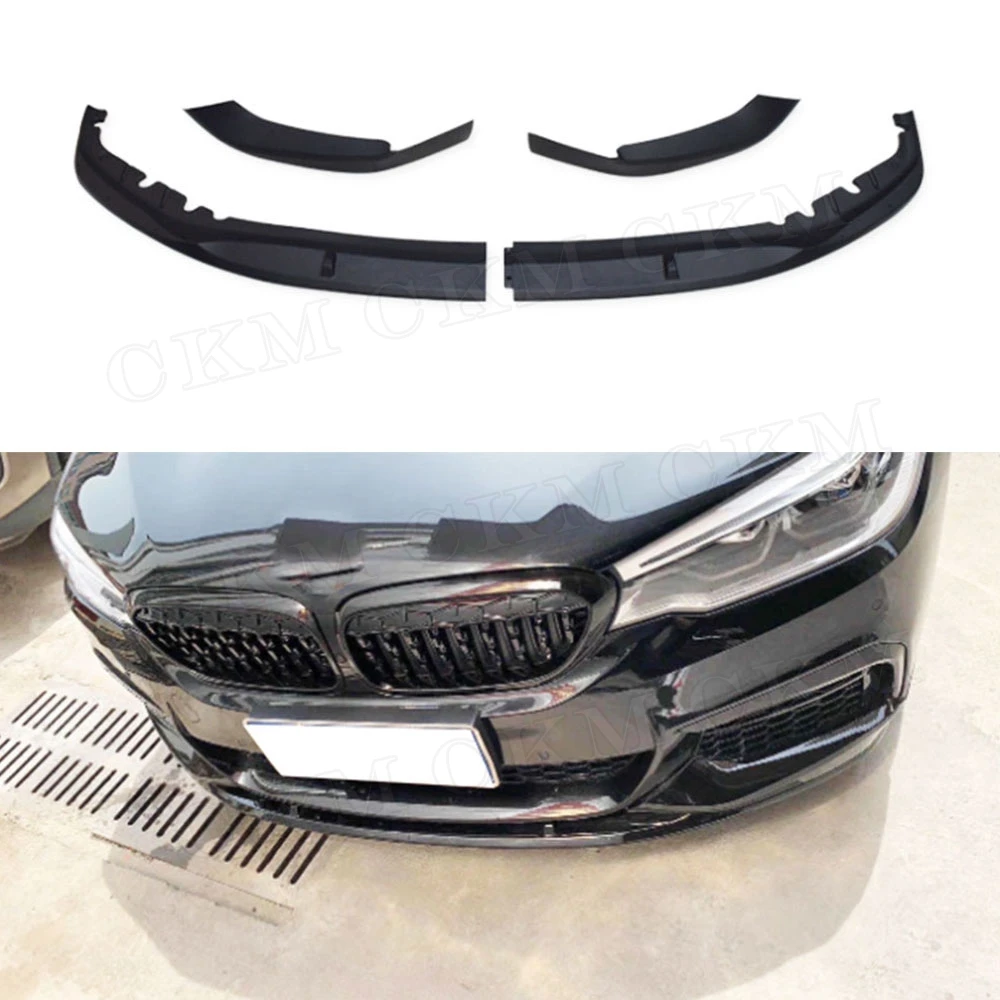 

ABS Carbon Look For BMW 5 Series G30 G31 G38 540i M Sport M Style 2017 2018 2019 Body Kits Front Bumper Lip Car Accessories