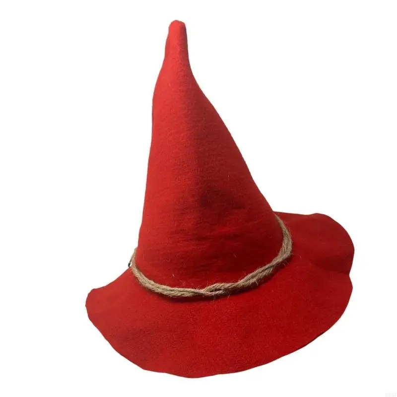 B95F Halloween Scarecrows Witch Hat Lolitas Cosplay Witch Hat Magical Wizard Hats