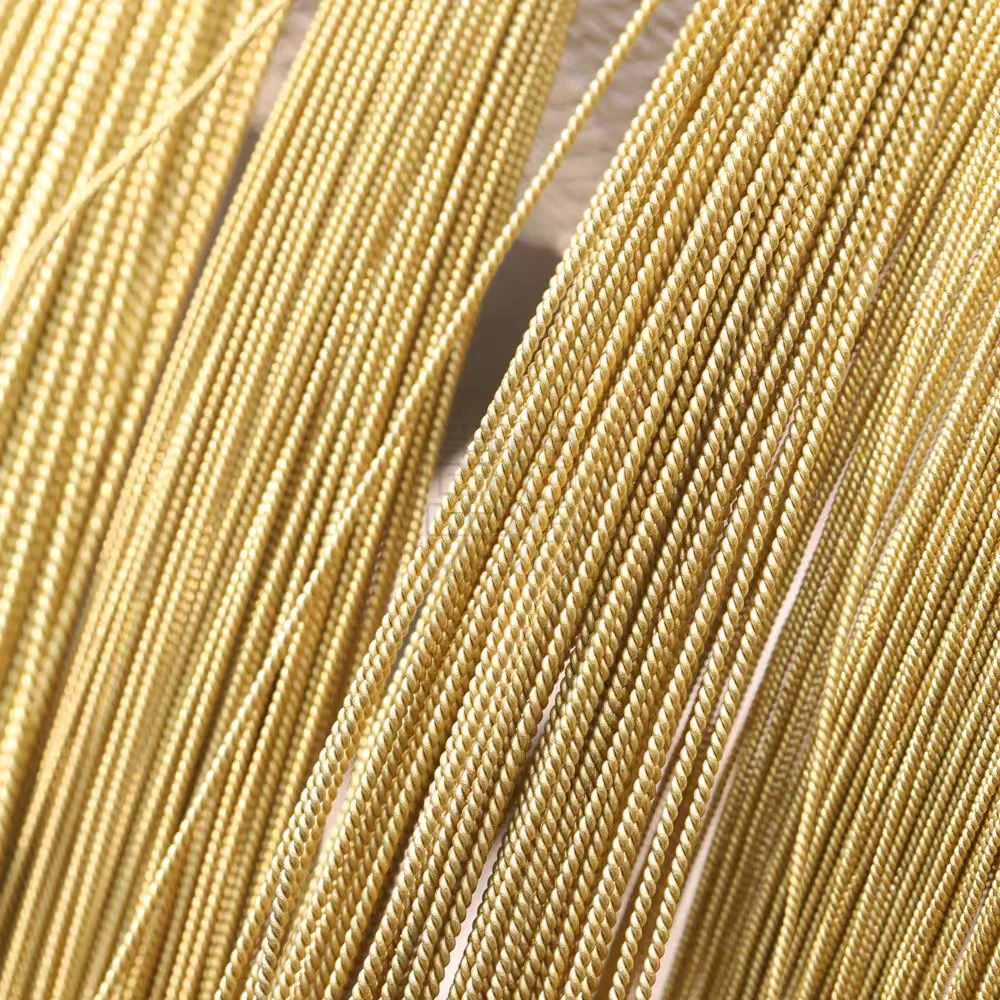 Fil de laiton torsadé texturé semi-dur de 0,6 mm à 3 mm pour la fabrication de bijoux, la perlage, les accessoires artisanaux et le bricolage