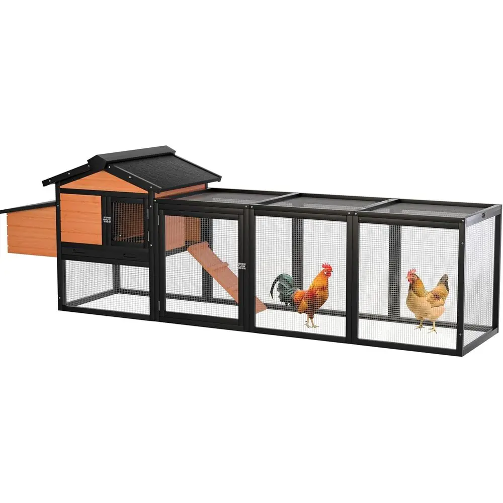 

Прочный деревянный курятник и вольер для кроликов - водонепроницаемый, устойчивый к УФ-излучению, просторный, с гнездовым ящиком, легко чистится, безопасный уличный вольер