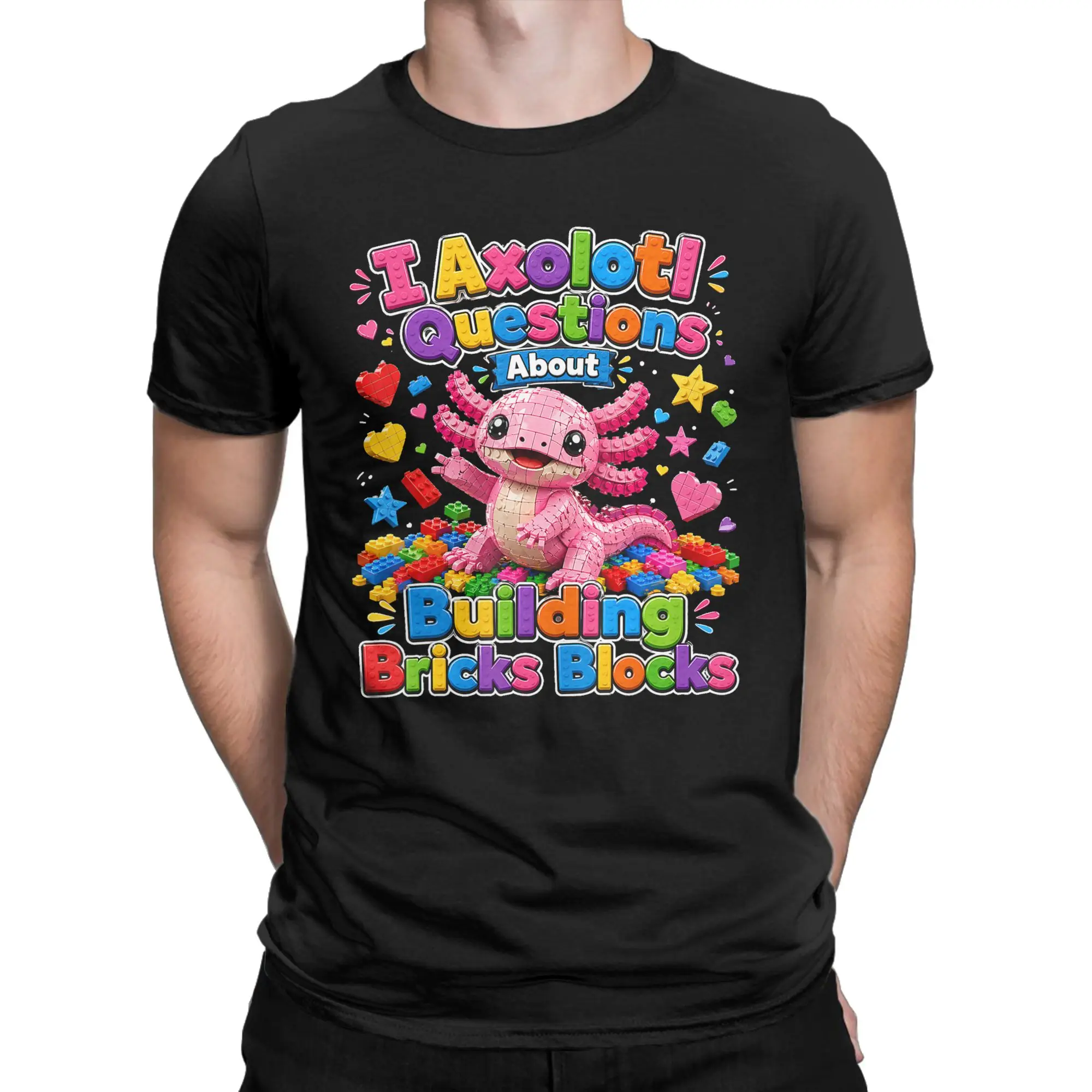 Men Brick Master Builder Block Building Bricks T-Shirts Tops Summer Awesome Short Sleeve T-Shirt O Neck Tee Shirt Big Size 6XL