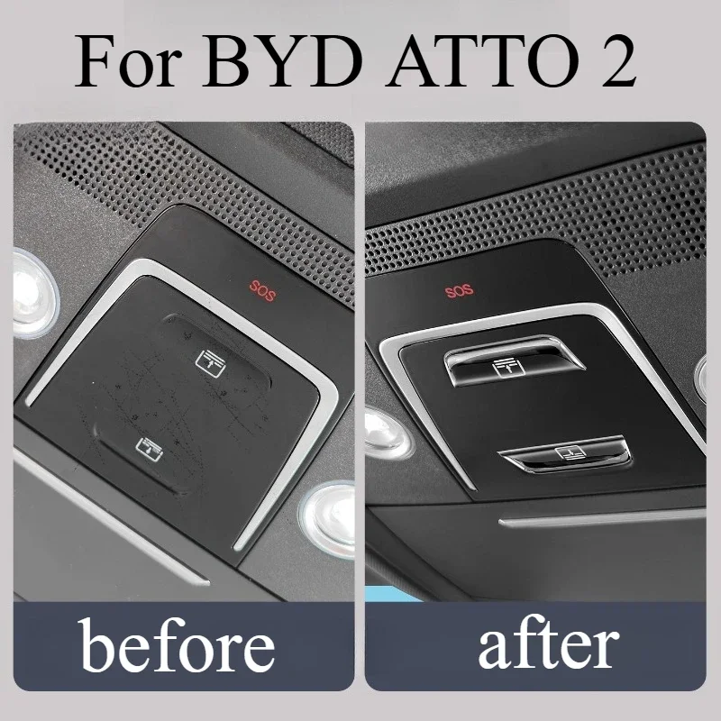 

Dustproof Anti-scratch Epoxy Button Sticker for BYD ATTO 2 Smart Driving Sunroof Switch Interior Modification Car Accessories