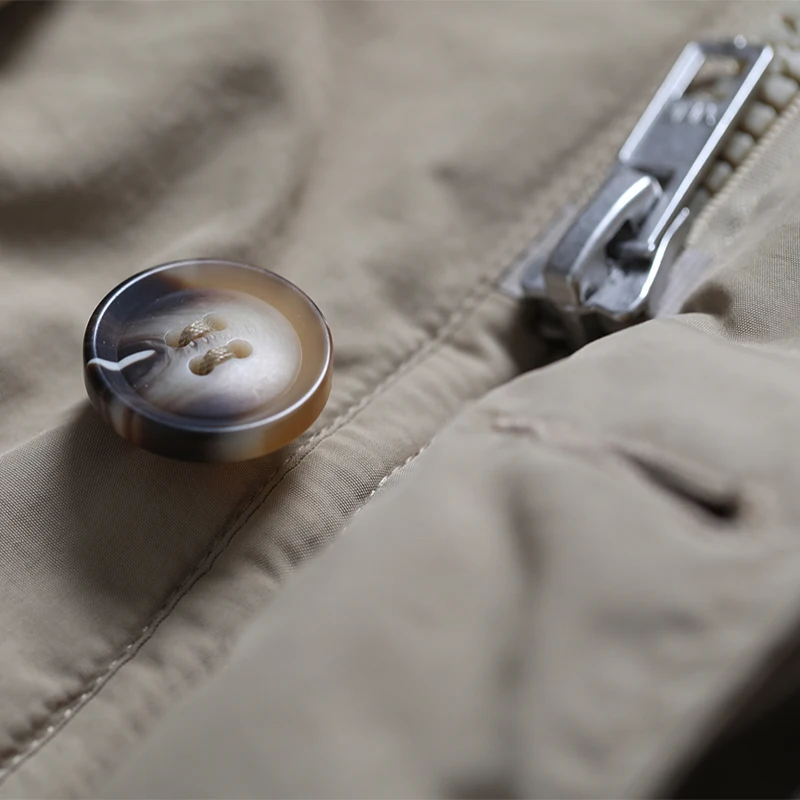 Traje de caza retro informal japonés, chaqueta interior de felpa con cuello de pana gruesa para soportar el frío