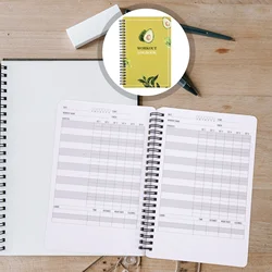 A5 Fitness Planning Notebook Exercise Journal Decorative Workout Journal Fitness Agenda Notepad Daily Training Schedule