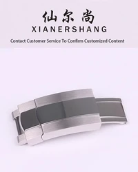 XIANERSHANG Custom R-olex DATEJUST Original Watch Clasp 16MM 316L Stainless Steel Folding Buckle Adjustable Folding Watch Buckle