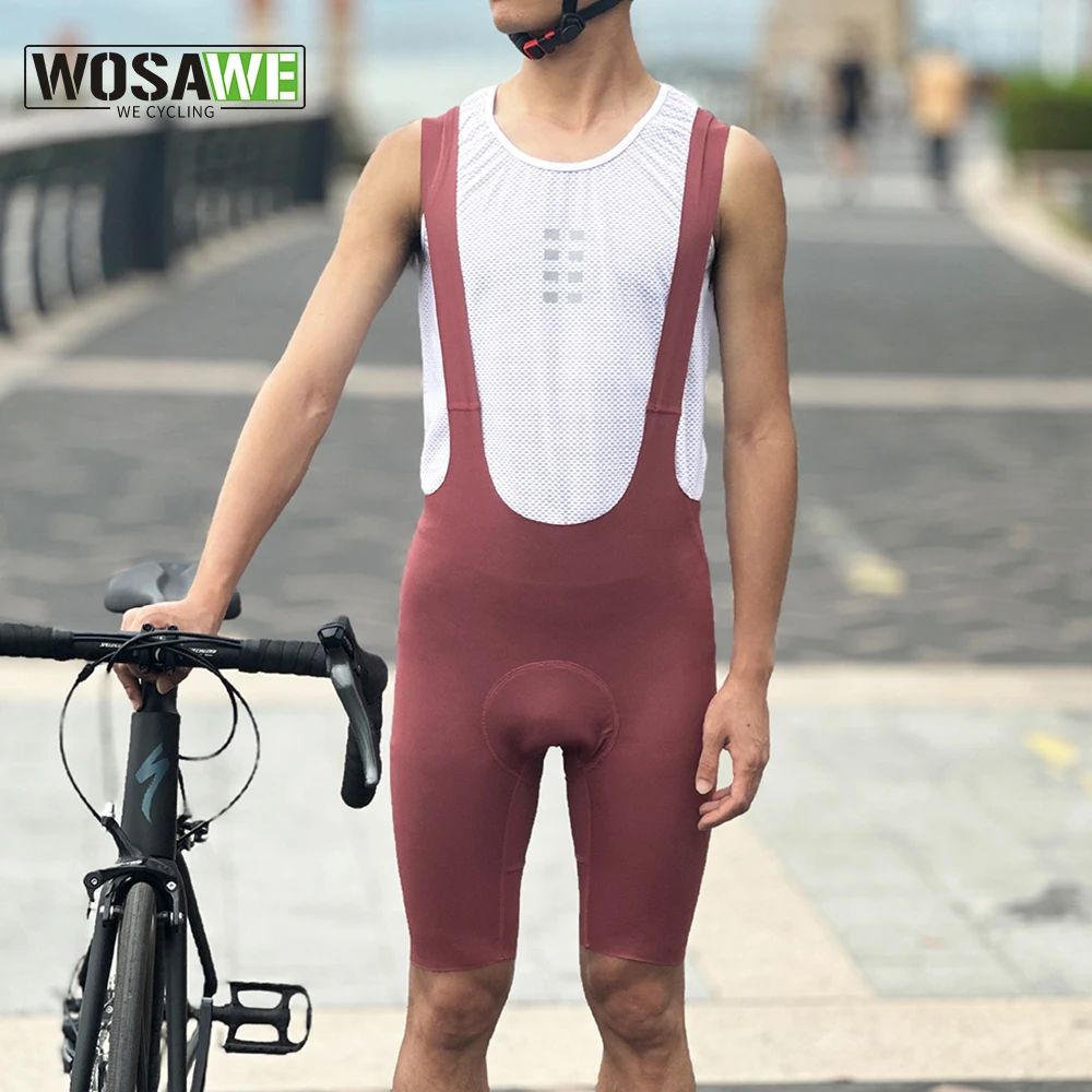 

WOSAWE Men's Cycling Bib Shorts Summer Clothes Mountain Bike MTB Uniform Riding Tights Maillot Roupa Ciclismo Bicycle Bib Pants