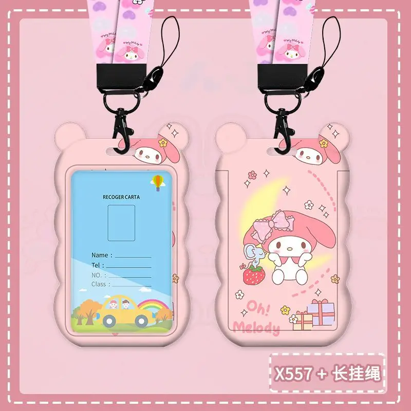 Lanière Sanurgente Kawaii avec porte-clés, sangles de cou, porte-badge USB, carte d'identité, passe de gym, téléphone, mélodie mignonne prédire