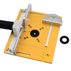 Multifunctional Aluminium Router Table Insert Plate Woodworking Electric Wood Router Flip Plate for Working Benches Router Plate