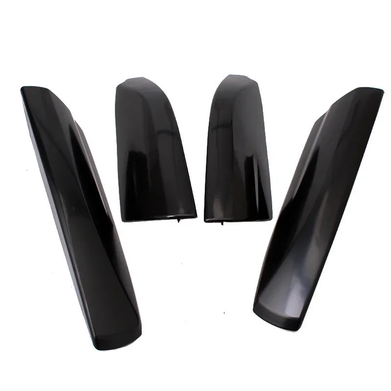 Black ABS Roof Rack Bar Rail End Protection Cover Shell 4PCS For Toyota Highlander XU40 2008 2009 2010 2011 2012 2013