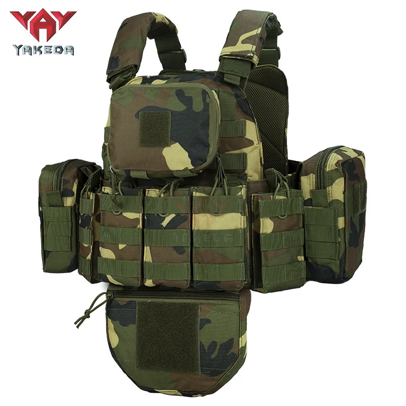 YAKEDA Tactical Vest Multifunctional Molle Expansion System Breathable and Wear-resistant Outdoor Training Clothing New Style