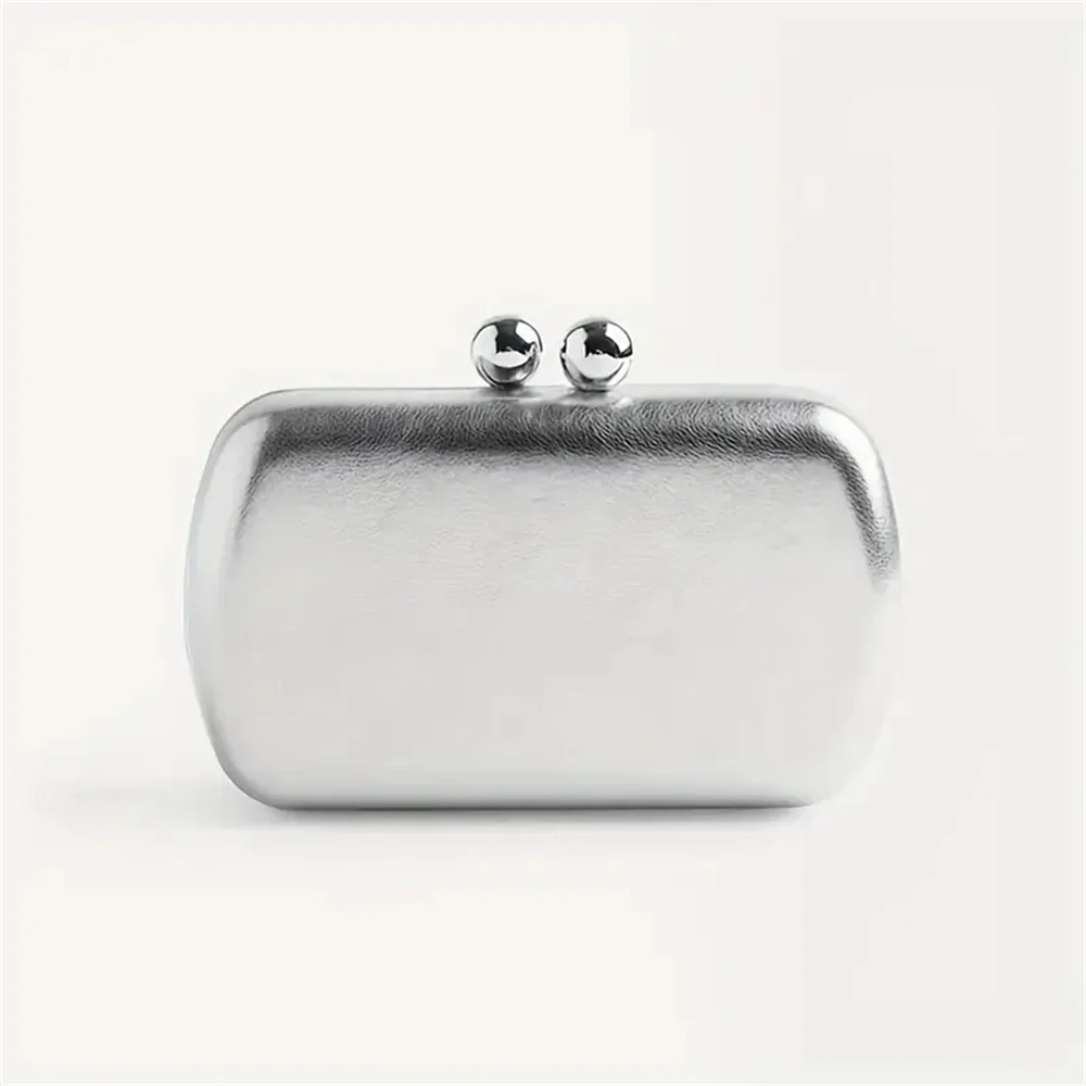 

Gold Silver Pu Leather Women Luxury Handbags Designer Elegant Evening Lady Party Clutch Purse Crossbody Shoulder Female Bags