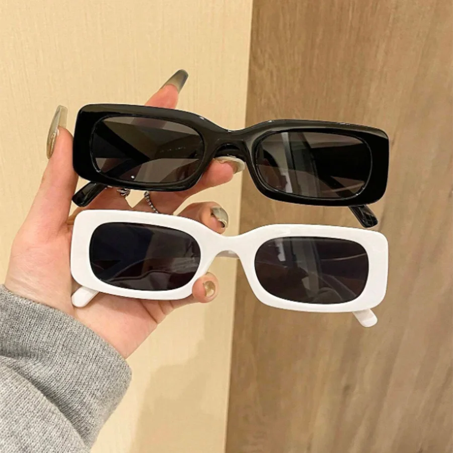 

2PCS Fashion Small Square Sunglasses casual Y2K Wind retro fashion Glasses Summer Holiday Glasses Ladies