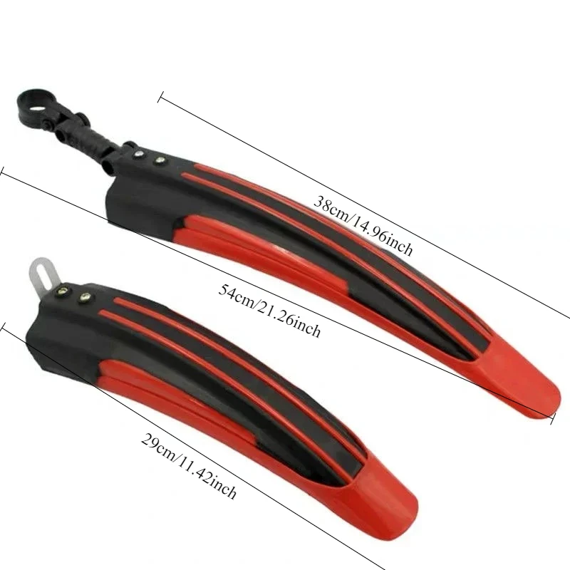 1 Set Bicycle Mudguard Durable Bicycle Fender Adjustable Bike Fender Splash Water Dirt Protection Mountain Bike Front Rear Fend - view 6