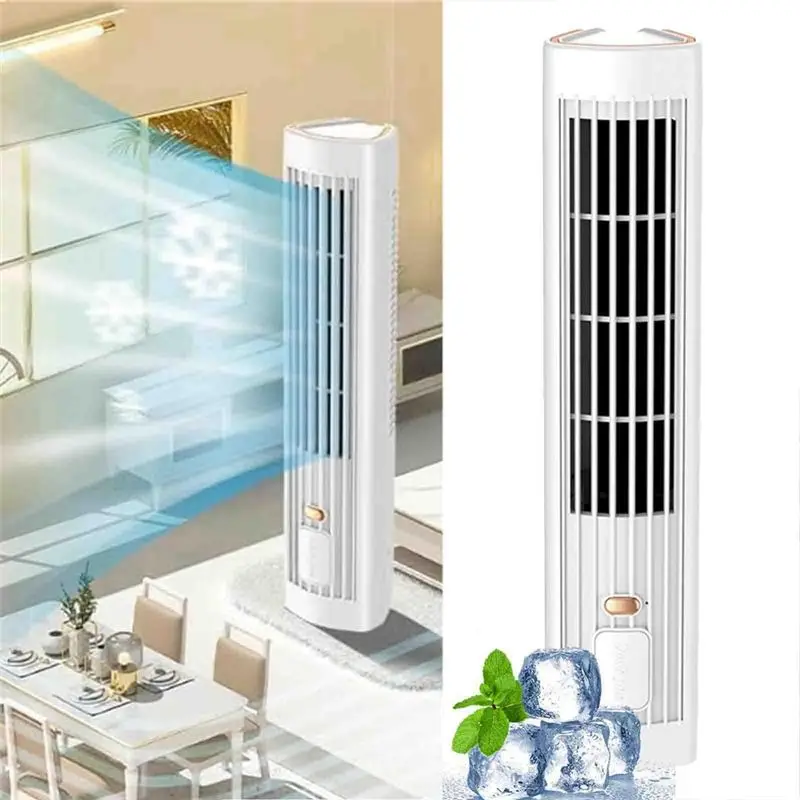 TAIGH-Cooling Air Conditioner Desk Tower Fan Portable Air Conditioning,Cooling Fan With 3 Speeds Office USB Cooling Fan,2Pack