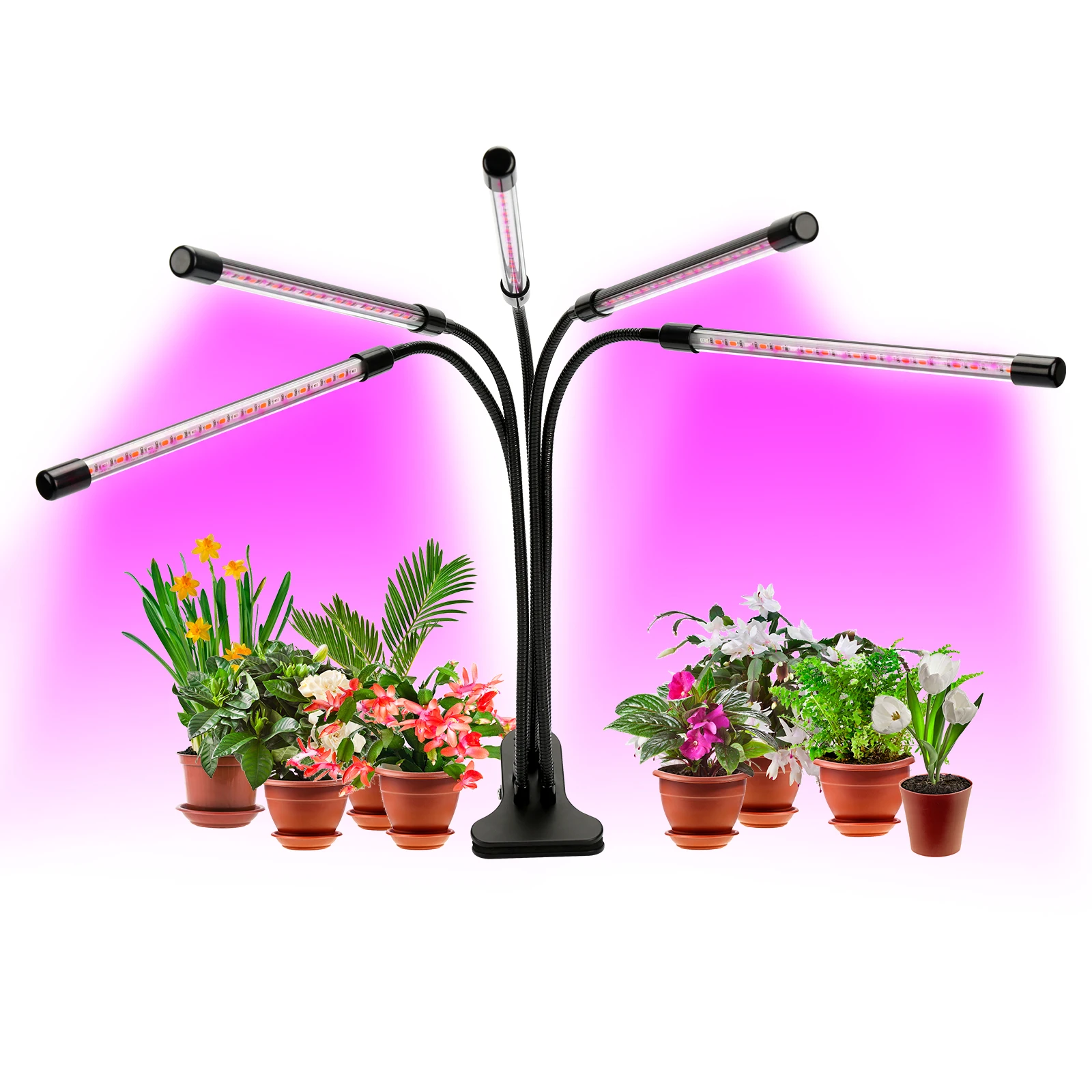 

USB LED Plant Grow Light Indoor Garden 10 Dimmable Levels Grow Light Full Spectrum Timer Setting Hydroponic Greenhouse 3H/9H/12H