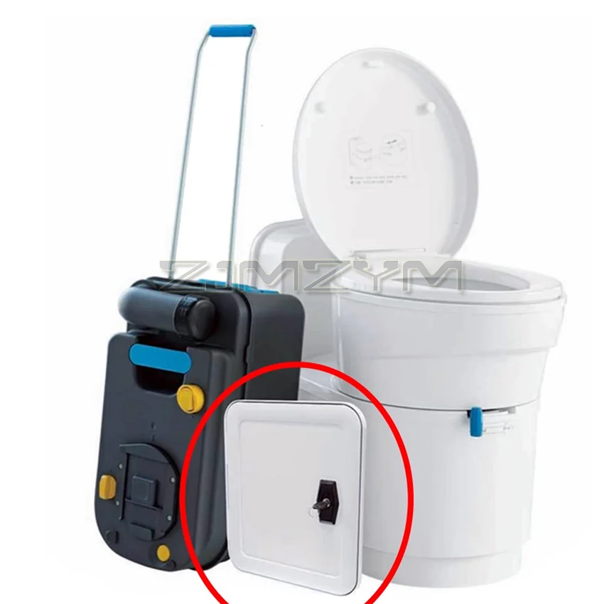 RV Toilet Door Trailer Modification Accessories 3J Setford Toilet Sewage Tank Special Door With Door Panel