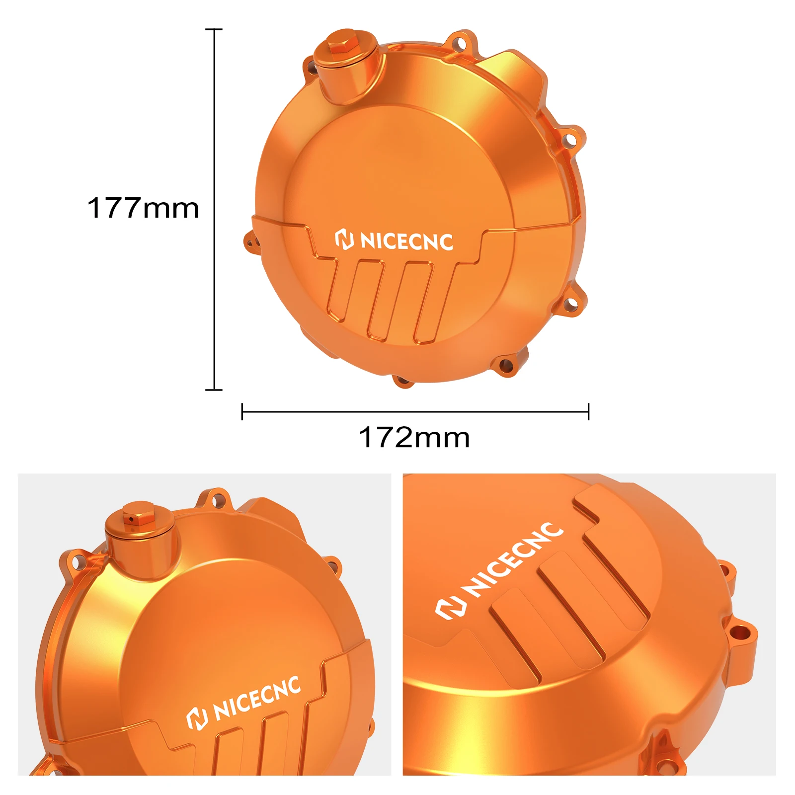 For 2023 KTM EXC 250 300 XCW Outer Clutch Cover Guard 250 300 XC SX XCW EXC Six Days TPI 2017-2022 2021 2020 NICECNC Aluminum