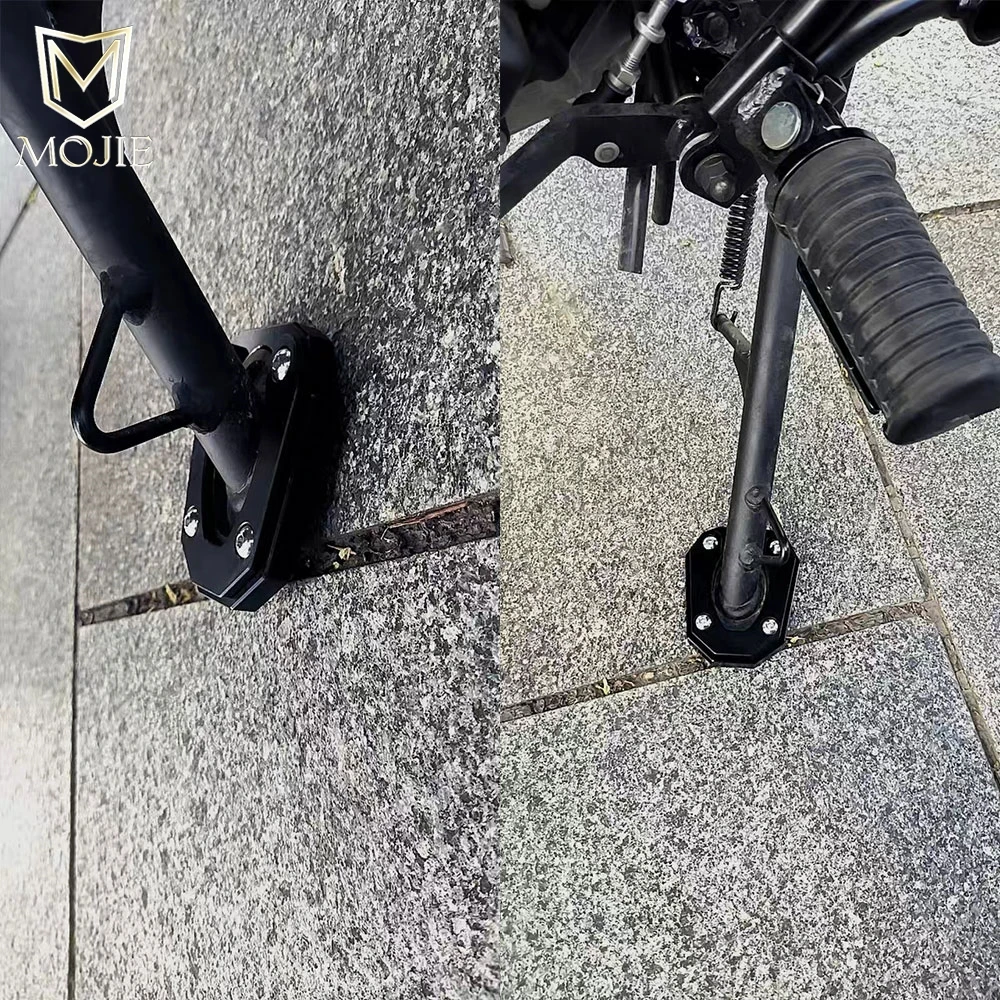 مزيل كاواساكي 500 Z125 Z250 Z400 Z500 2018-2023 2024 2025 2026 مسند للدراجة النارية لوحة أكبر حامل جانبي أكبر