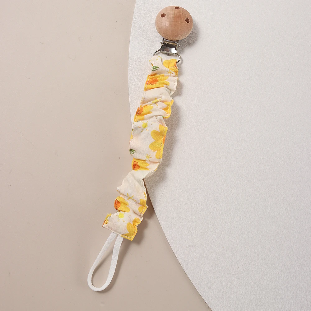 Fabric Pacifier Clip, Stylish & Soft Pacifier Holder