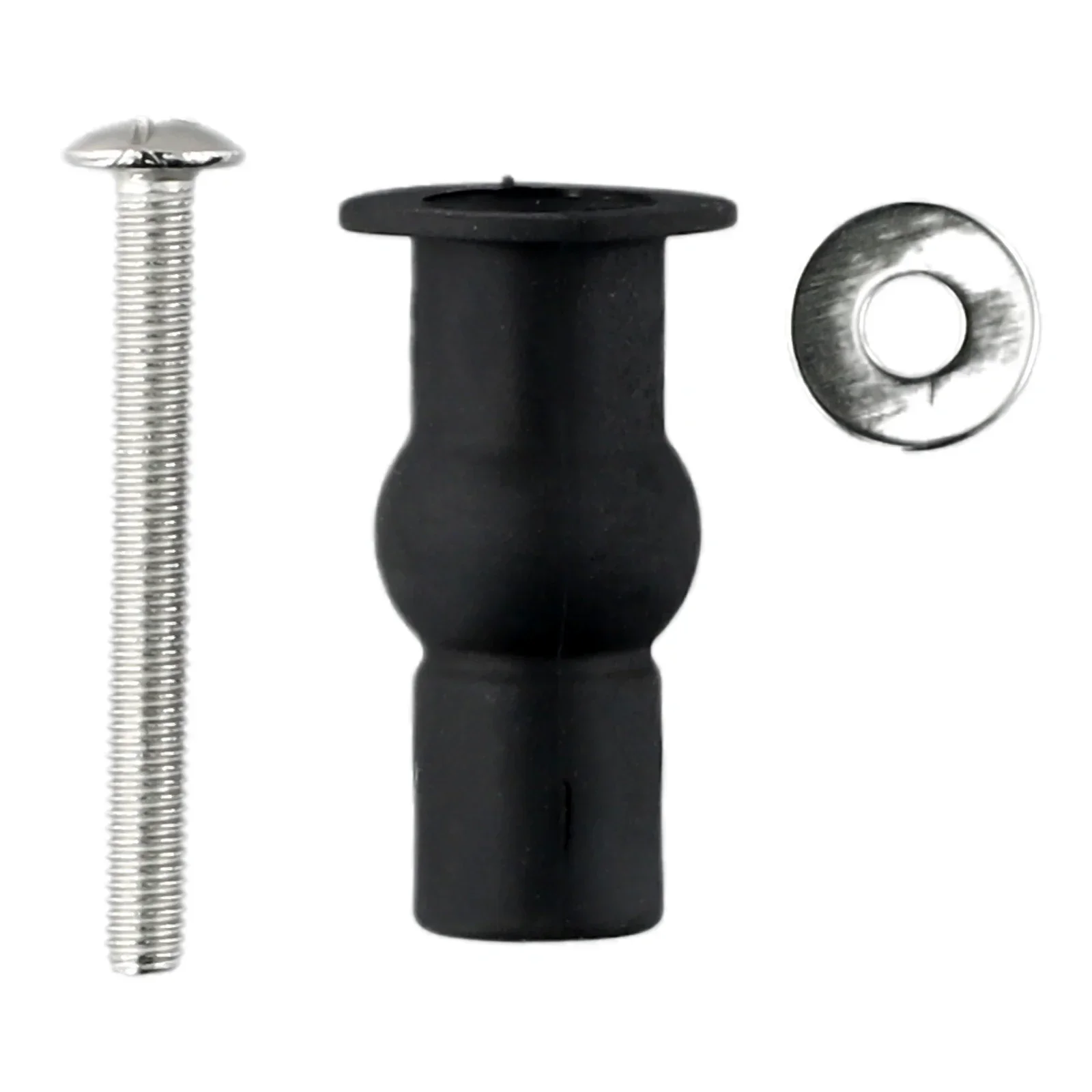 

2 Pack Toilet Screws Hinges Expanding Rubber-Top Nuts Fixings WC Blind Hole 4.8 X 45mm Bolt Toilet Seat Lifters