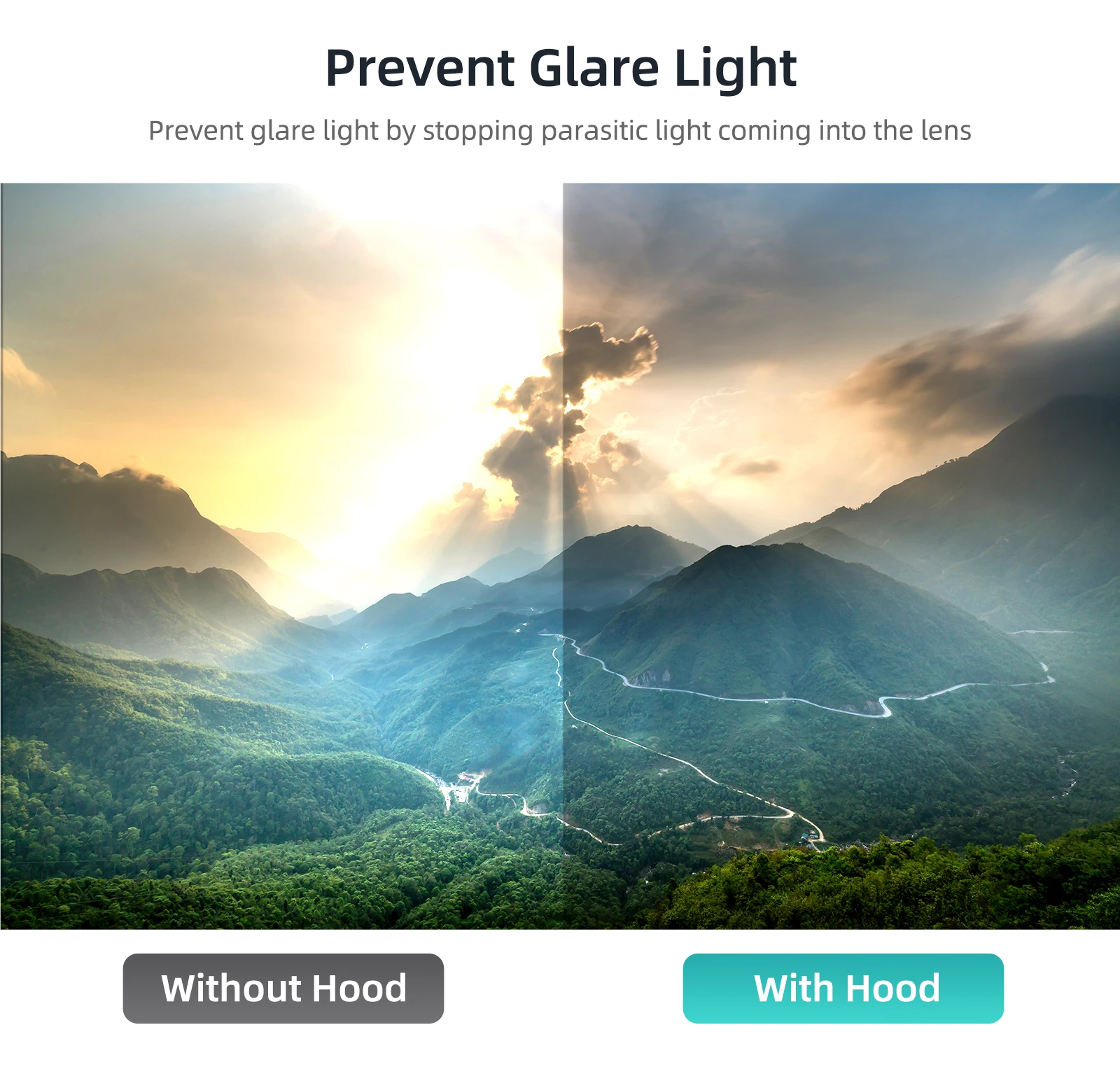 غطاء للعدسات ل Mini 4 Pro المضادة للوهج عدسة هود Gimbal الغطاء الواقي ظلة Sunhood ل DJI Mini 4 Pro ملحقات طائرة بدون طيار