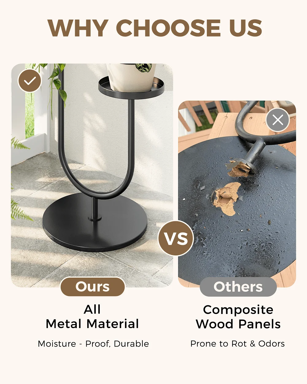 Soporte alto para plantas, dis - Indoor Plants reseña y precio