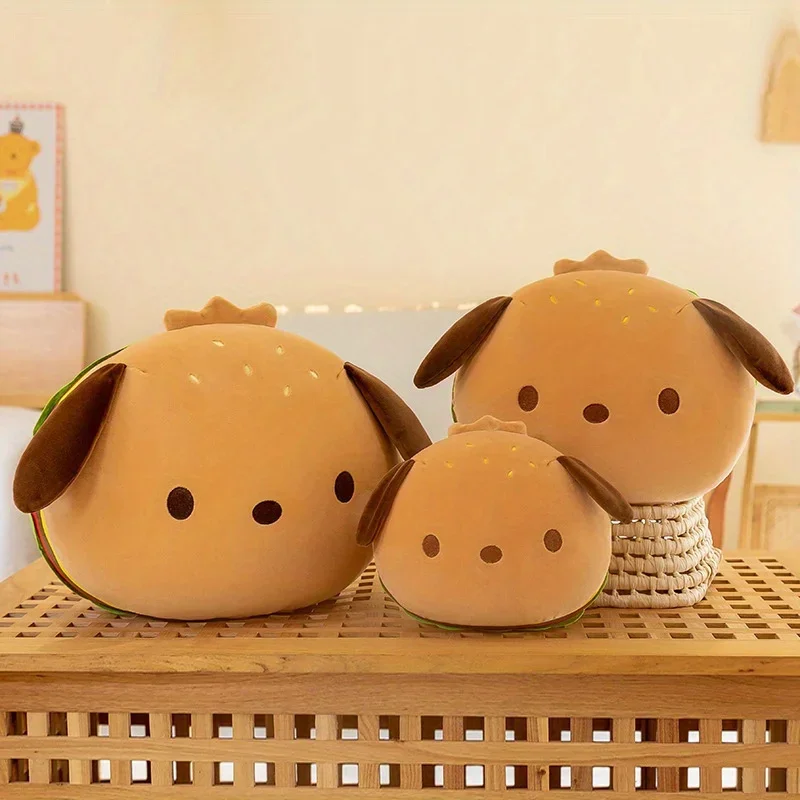 

1Pcs Cute Cartoon Dog Hamburger Pillow Plush Toy - Soft Polyester Plush Toy for Home Decoration, Christmas, Easter, General Gift