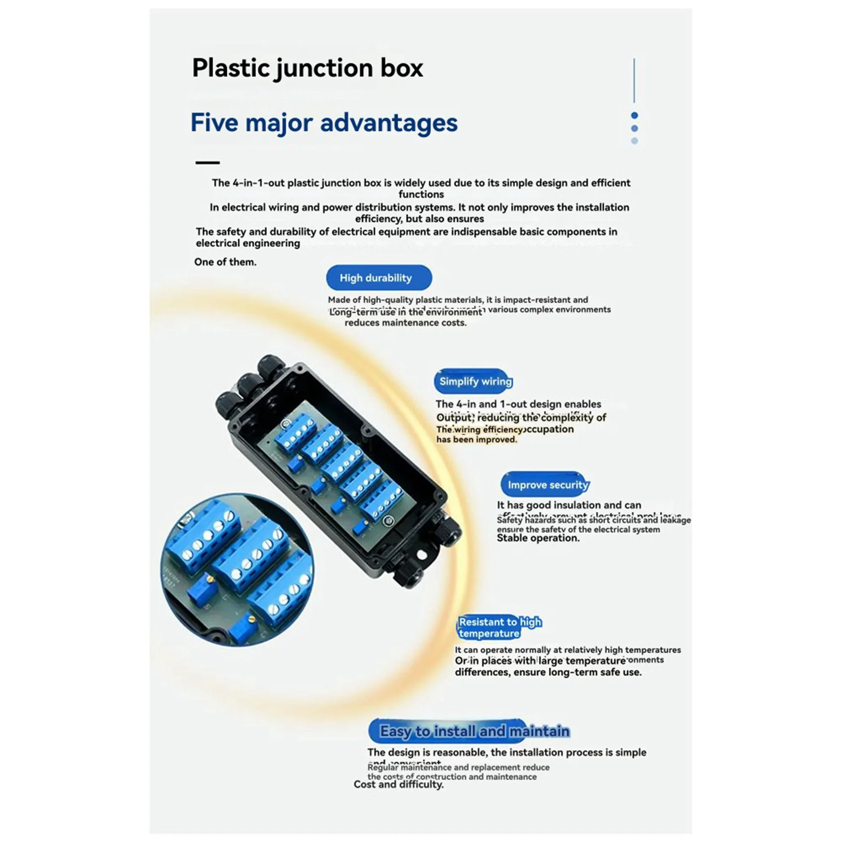 SOFT-2X 4 In 1 Load Cell Shell Junction Box Amplifier,With Multiple Protections Connection: 1-4 Sensors,Belt Weighing Tower