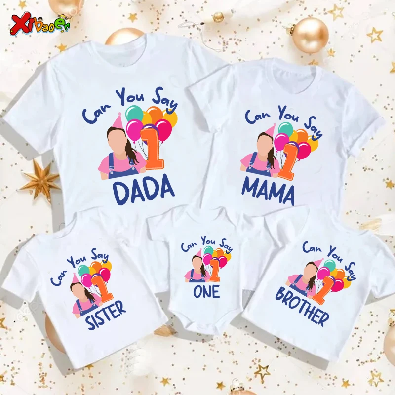 

Ms Rachel Birthday Shirt Girl Boy First Birthday Shirt Family Matching outfit 1st Birthday ropa familia madre padre e hijos 2nd