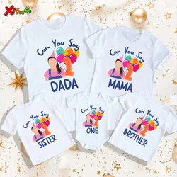 Ms Rachel Birthday Shirt Girl Boy First Birthday Shirt Family Matching outfit 1st Birthday ropa familia madre padre e hijos 2nd