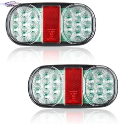 Yuanjoy-luces traseras para remolque, luz de freno impermeable para camión, caravana, furgoneta, Tractor, indicador de advertencia, accesorios de lámparas, 2 piezas, 12v