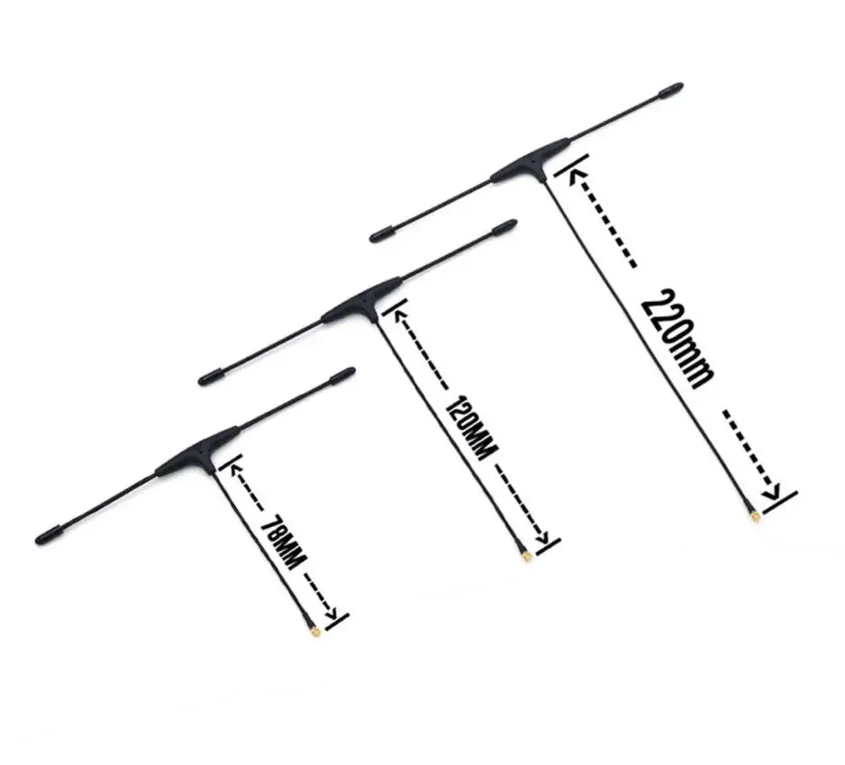 

FPV Radiomaster ELRS 915MHz / 2.4GHz NANO ExpressLRS Receiver 10pcs T type Antenna 78mm/120mm/220mm for FPV Drones RC Car
