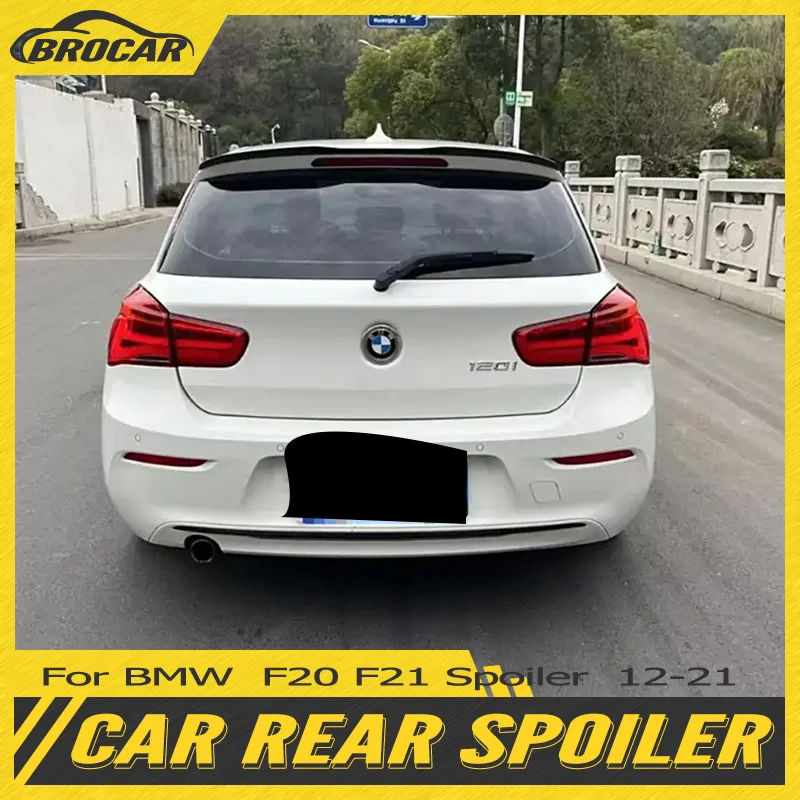 For 2005--2021 BMW 1 Series F20 F21 E81 E87 Trunk SpoilerHigh Quality ABS Plastic Gloss Black Spoiler Trunk Boot Wing Spoiler