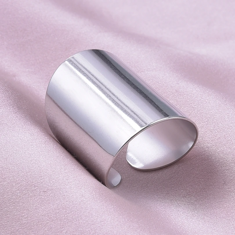 Adjustable Stainless Steel Punk Ring for Unisex Style
