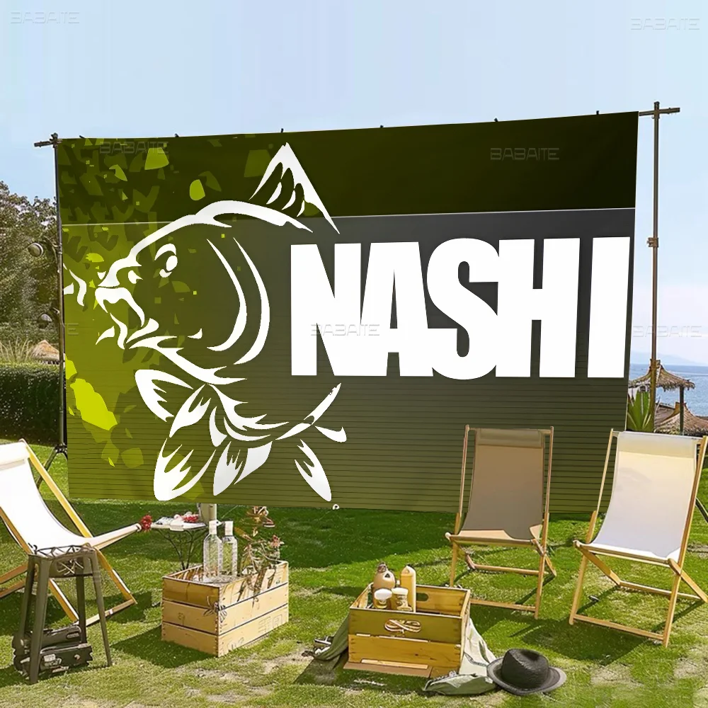 Nash Fishing Logo Flag Banner INS Style Outdoor Party Decoration Atmosphere Flag