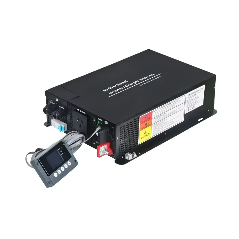 for 12V 24V 110V 230V UPS 3000W High Power Bidirectional Pure Sine Wave Car Air Conditioning Inverter Charger with Remote