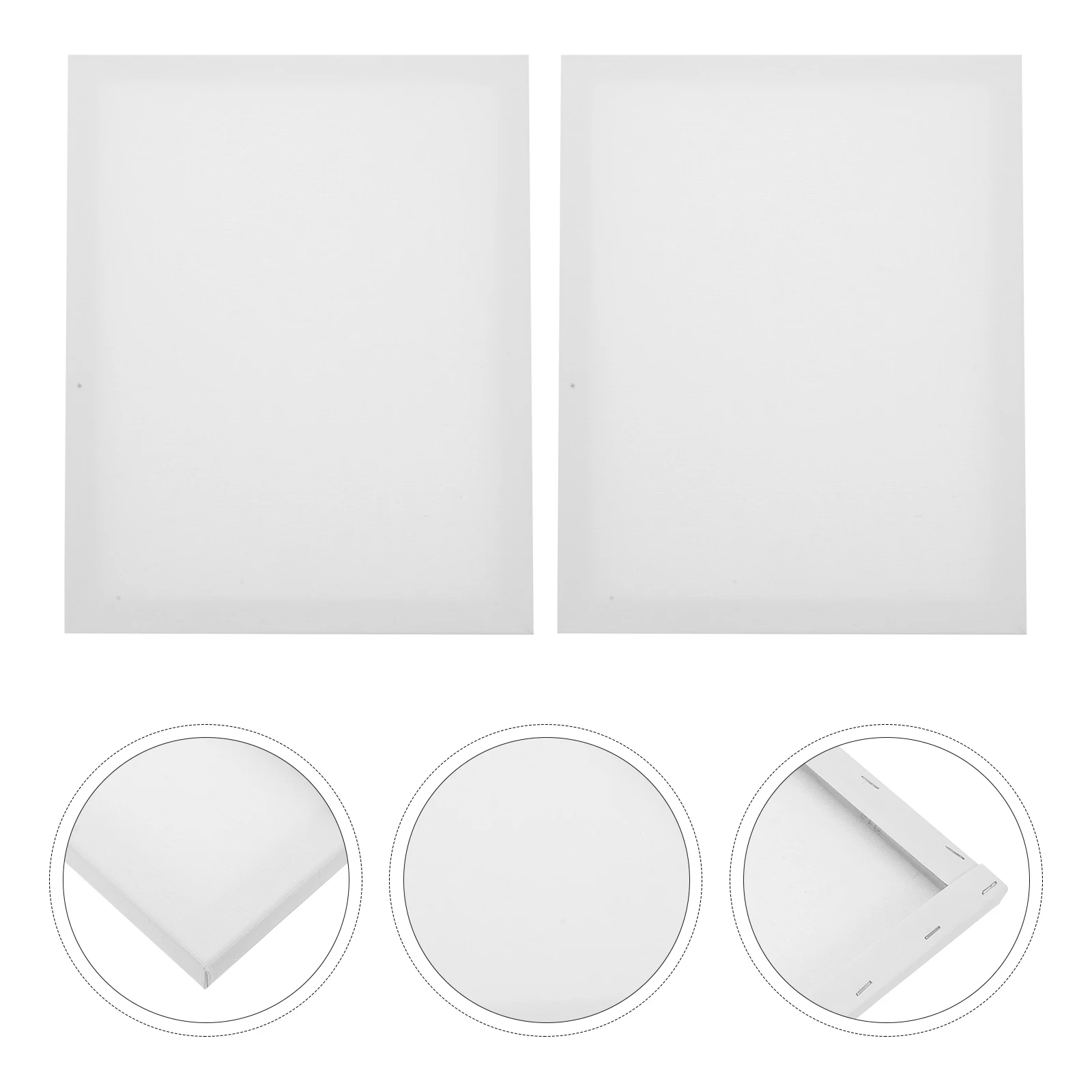 

2pcs Blank Art Canvas Frame Oil Supply Diy Boards Stretched Painting Frames For Watercolor Acrylic Gouache Kids Student Artist