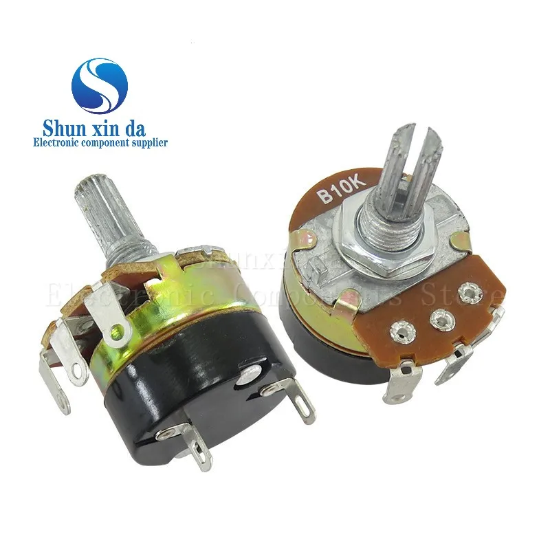 WH138-1 ความยาว 20 มม.B5K B10K B20K B50K B100K B250K B500K OHM ปรับความต้านทานความเร็วพร้อมสวิตช์ Potentiometer