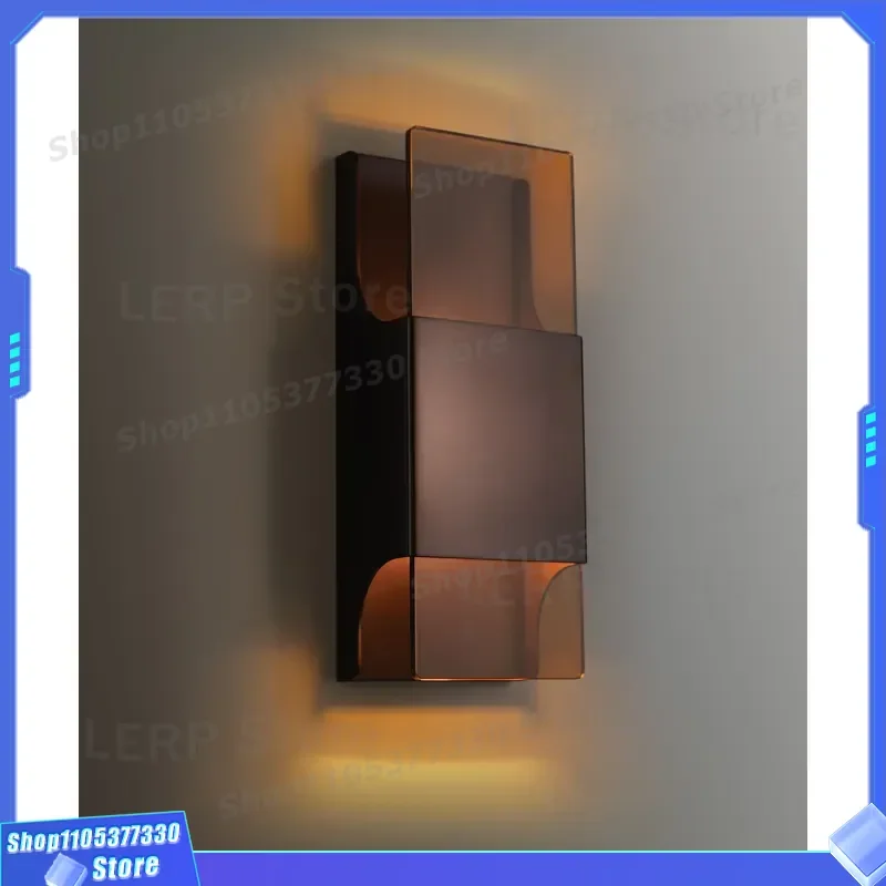 Yihao Modern Brass LED Wall Lamp Ultra Thin Adjustable Height Leclerc Sconce for Living Room Hotel Bedroom Decor Lighting