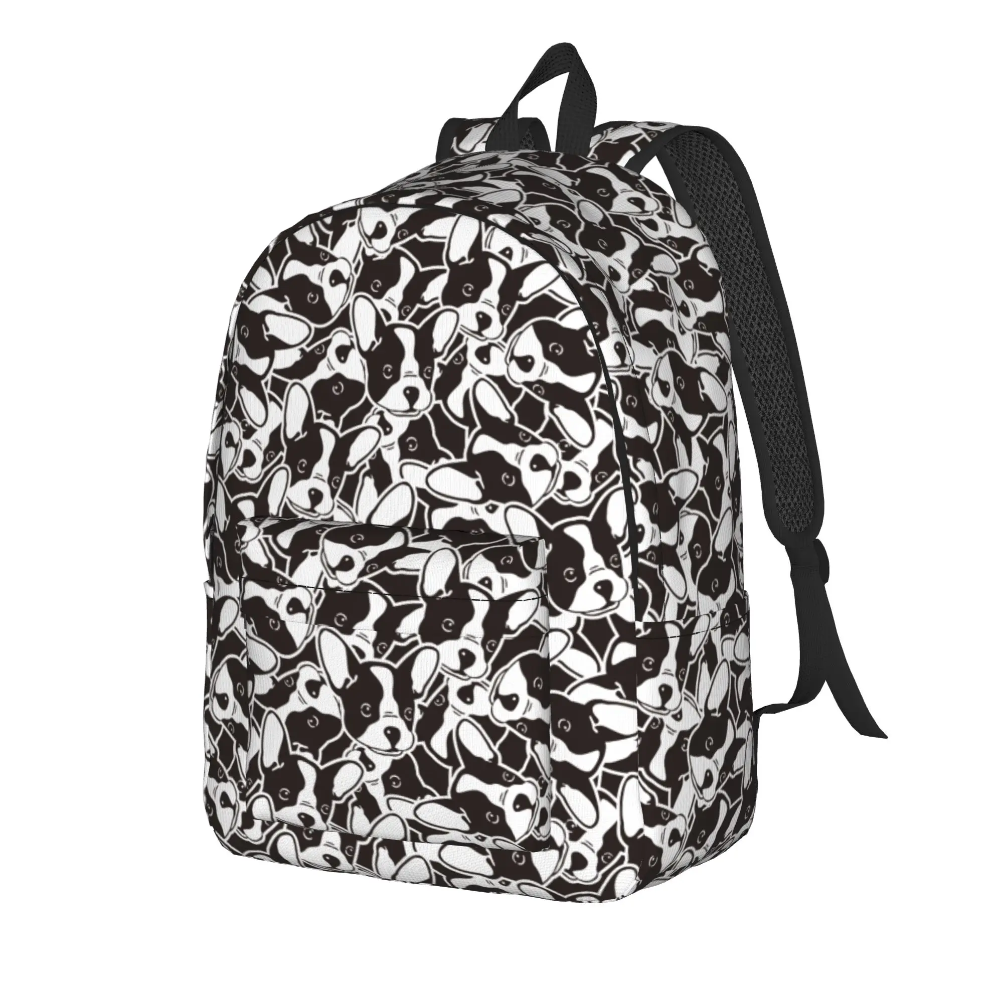 Bulldog Dog Backpack for Men Women Casual Student Hiking Travel Daypack Animal Laptop Computer Shoulder Bag Gift