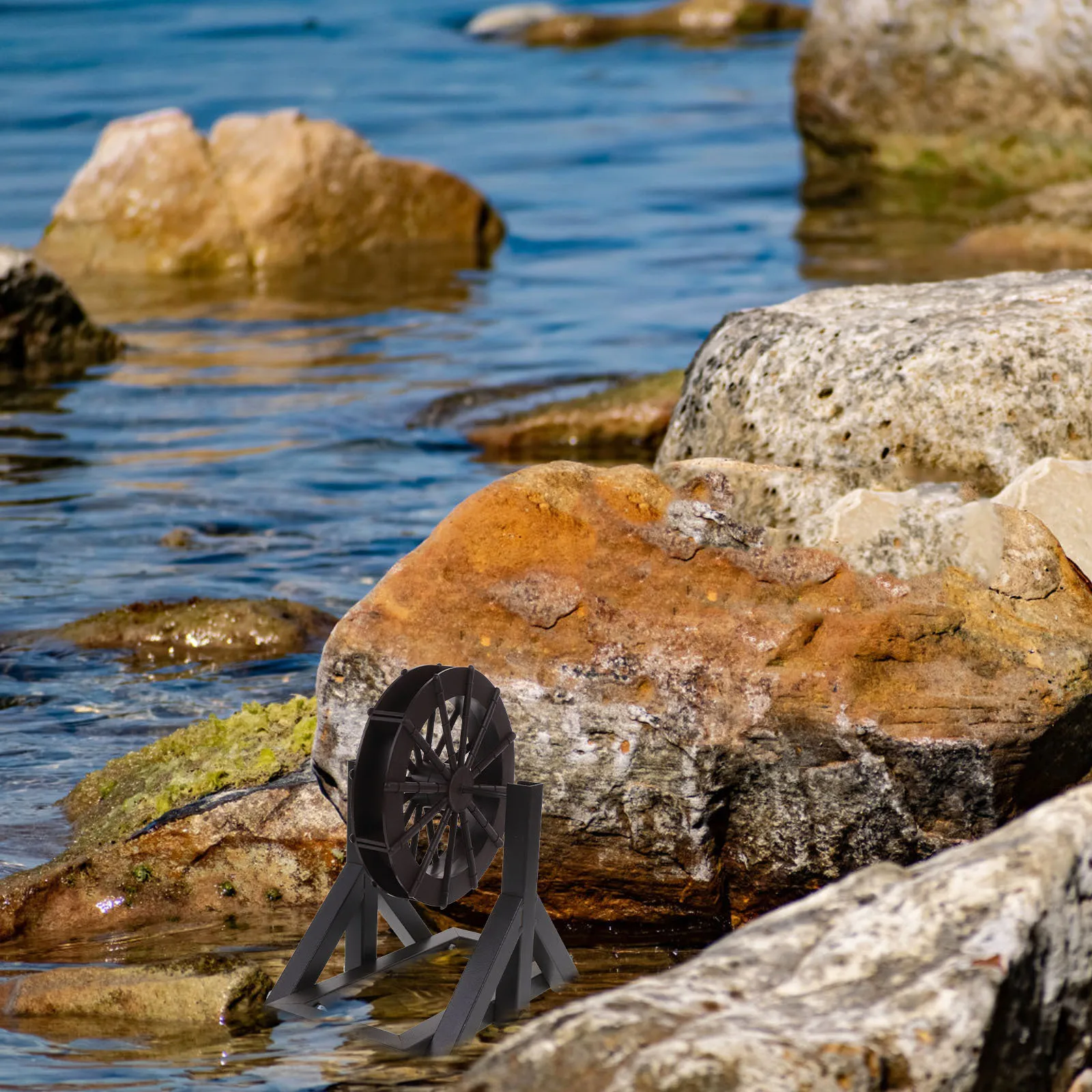 

1 Set Waterfall Fountain Replacement Diy Table Fountain Wheel For Fish Tank Vintage Style Micro Landscape Water Feature Mini
